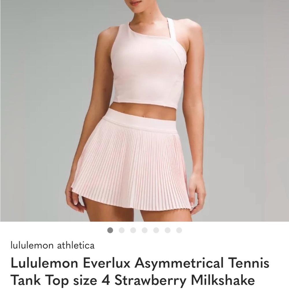 Lululemon asymmetrical tank, size 4